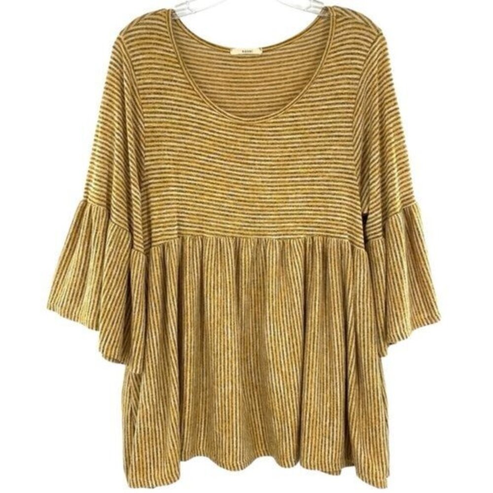 Striped Gold Women's Top
